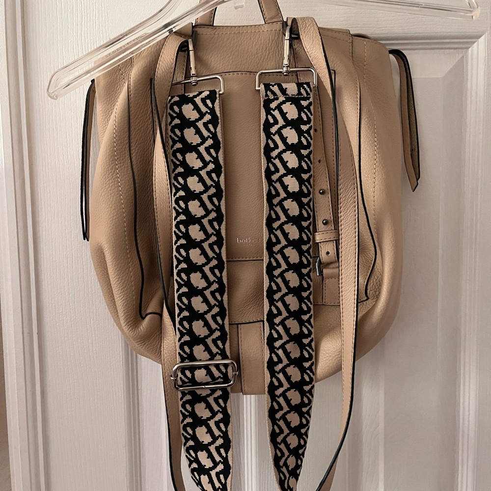 Authentic Botkier soft Tan leather convertible Backpack/ cross body / hand bag - Picture 6 of 15
